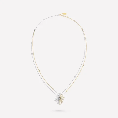 Chanel Soleil De Chanel Transformable Necklace 18k White And Yellow Gold Diamonds J11933 co
