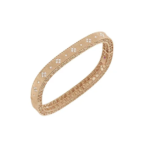 Roberto Coin Venetian Princess Bracelet Rose Gold And Diamonds 11