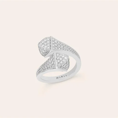 Marli Cleo Full Diamond Ring In White Gold Cleo R7 12