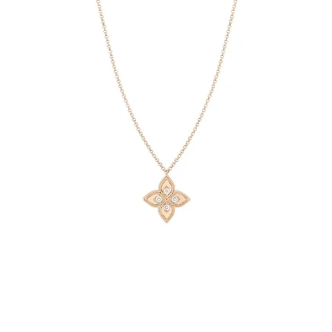 Roberto Coin Tiny Princess Necklace With Diamonds 16