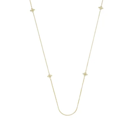 Roberto Coin Love By The Yard Yellow Gold Necklace With Diamonds 67