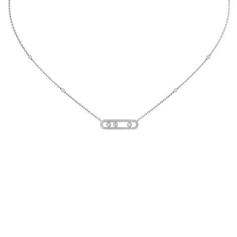 Messika Baby Move White Gold Necklace 04323-WG with Diamonds