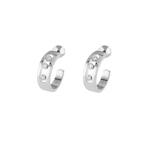 Messika Move Hoops White Gold Earrings 4927-WG with Diamonds