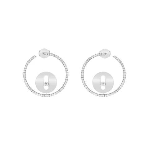 Messika Lucky Move White Gold Earrings 07515-WG with Diamonds
