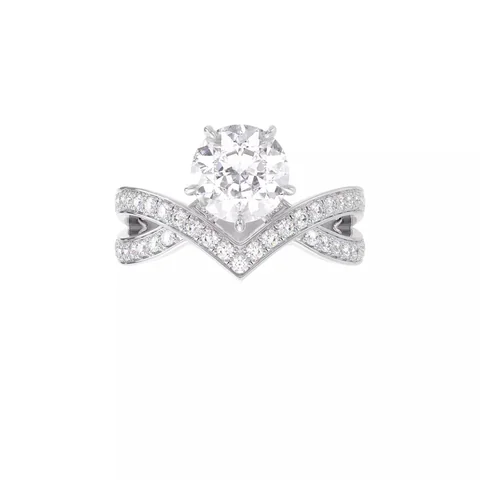 Chaumet Jos�phine Amour d?Aigrette Solitaire J84089 0.50CT Platinum diamonds 1