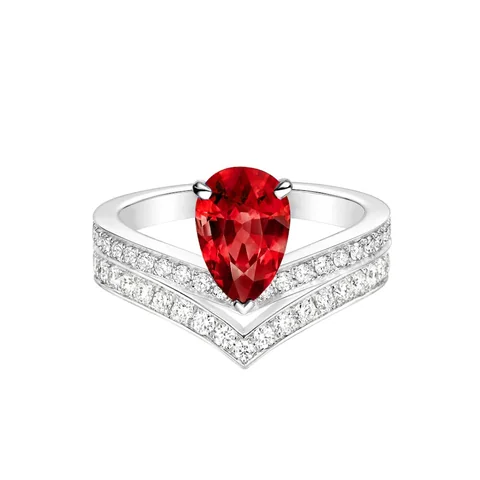 Chaumet Joséphine Aigrette Solitaire Platinum J3OQSB-083590, Rub, Diamonds Combination Rings1