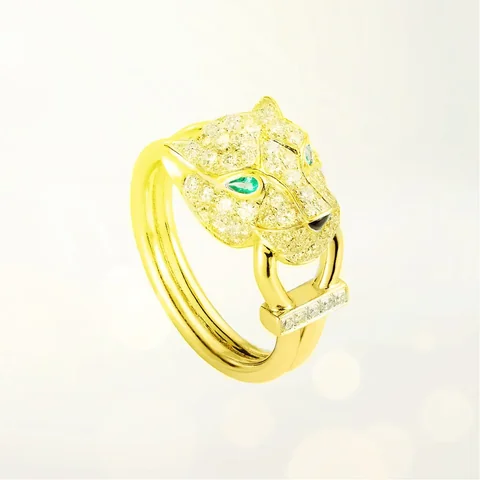 Cartier Panthère De Cartier N4244700, Yellow Gold, Emeralds, Onyx 1