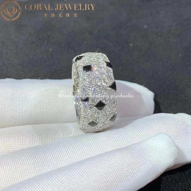 Cartier Panthère de Cartier Ring, White Gold, Black Onyx Diamond Gold Eternity Band6