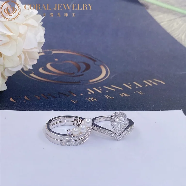 Chaumet Joséphine Aigrette Ring J84092-083590-083290 Platinum, Diamonds Combination Rings5