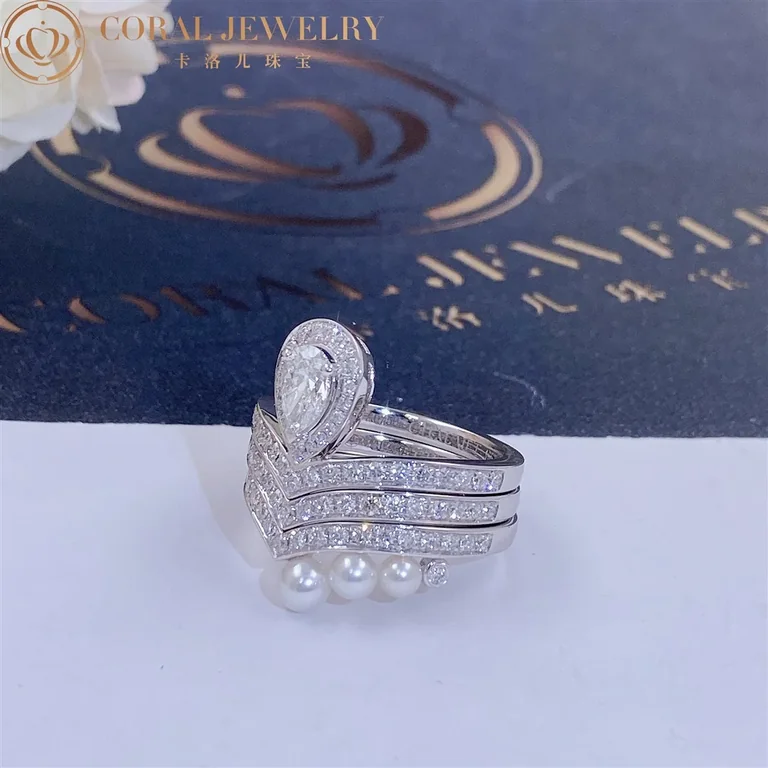Chaumet Joséphine Aigrette Ring J84092-083590-083290 Platinum, Diamonds Combination Rings3