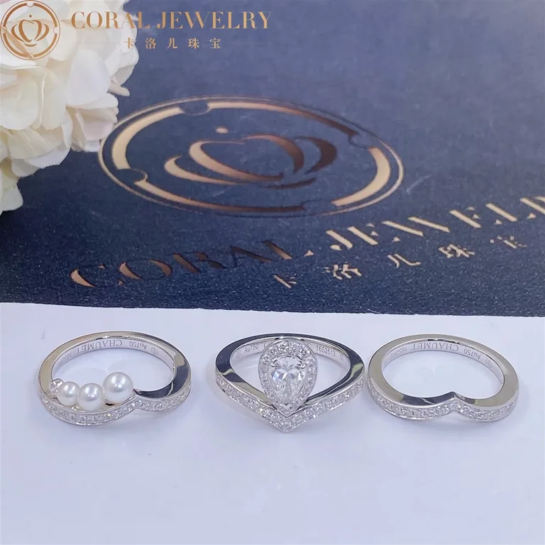 Chaumet Joséphine Aigrette Ring J84092-083590-083290 Platinum, Diamonds Combination Rings2