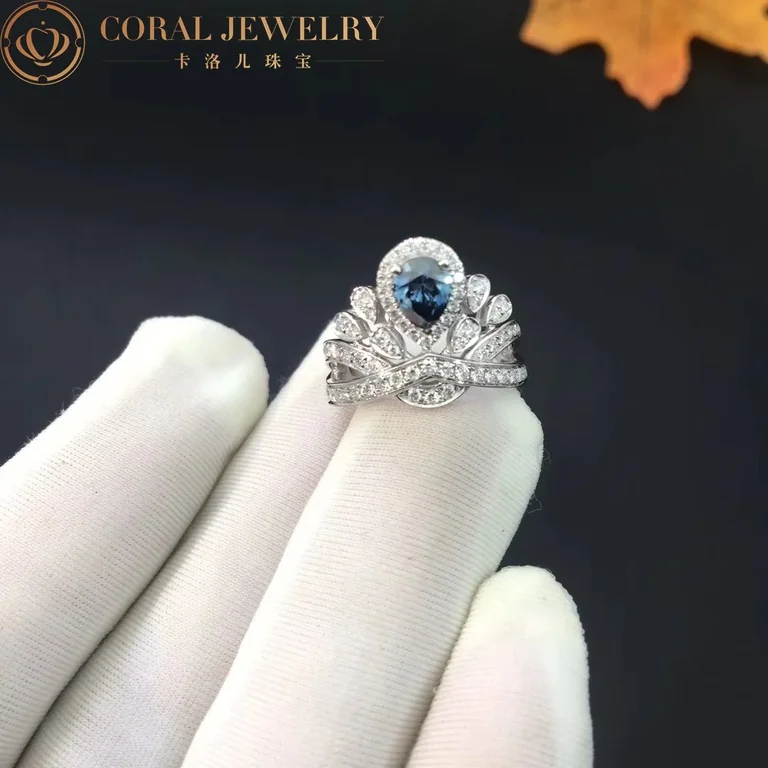 Chaumet Joséphine Aigrette Impériale Ring Platinum Sapphire 2