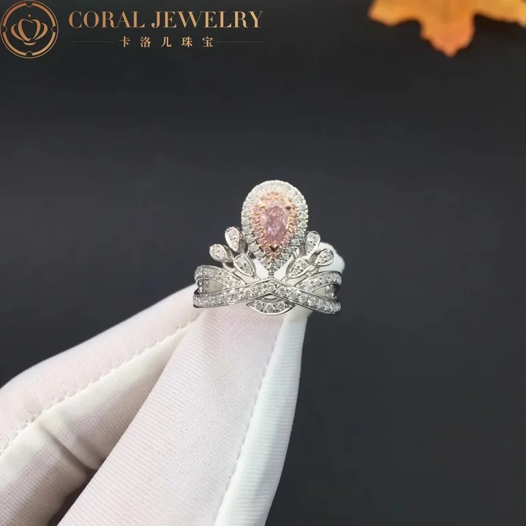 Chaumet Joséphine Aigrette Impériale Ring Platinum Pink diamonds5