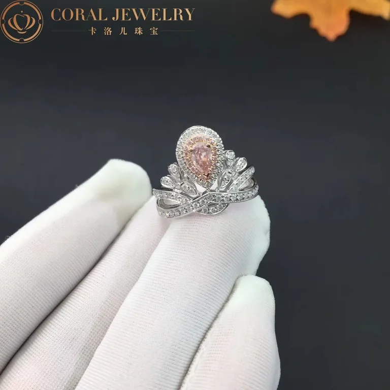 Chaumet Joséphine Aigrette Impériale Ring Platinum Pink diamonds4