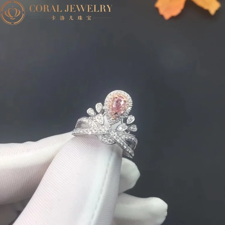 Chaumet Joséphine Aigrette Impériale Ring Platinum Pink diamonds2