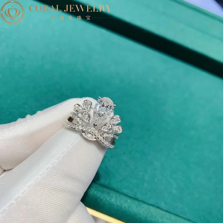 Chaumet Joséphine Aigrette Impériale Ring J3RQ00 Platinum Diamonds 3