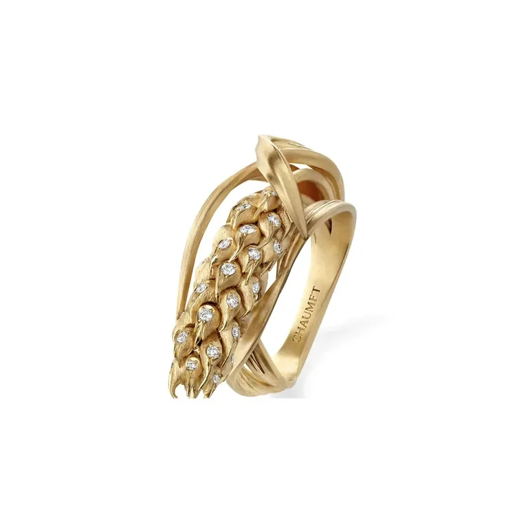 Chaumet Jardins l?�pi de Bl� de Chaumet Ring 083255 Yellow Gold Diamonds 1