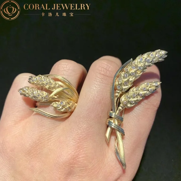 Chaumet Jardins l?�pi de Bl� de Chaumet Ring 083255 Yellow Gold Diamonds 2