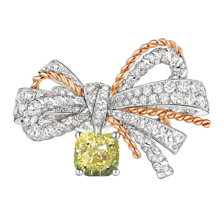 Chaumet Insolence Ring 082962-1 White Gold, Rose Gold, Yellow Diamonds 2