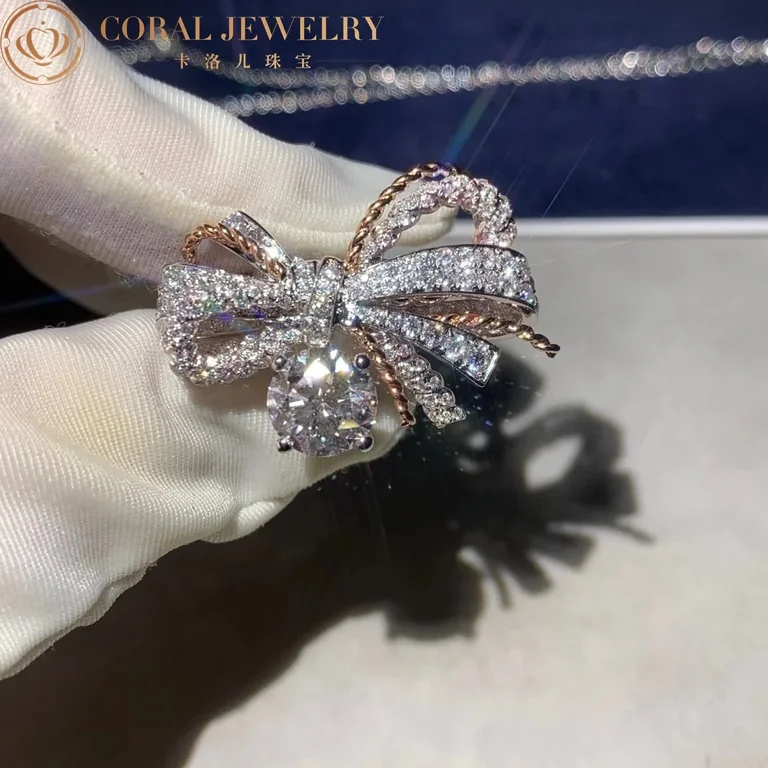Chaumet Insolence Ring 082962 White Gold, Rose Gold, Diamonds 12