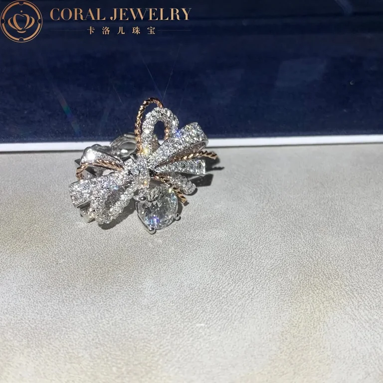 Chaumet Insolence Ring 082962 White Gold, Rose Gold, Diamonds 9