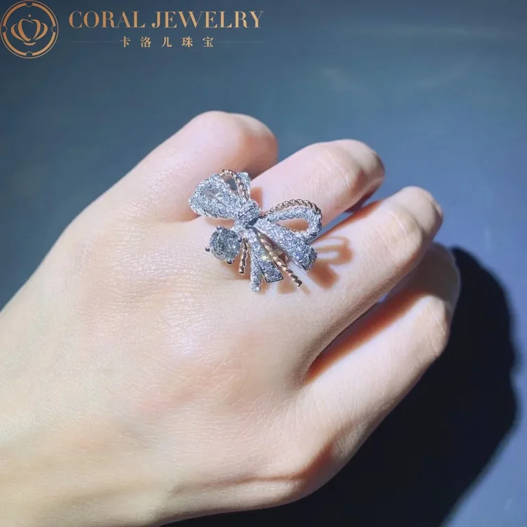 Chaumet Insolence Ring 082962 White Gold, Rose Gold, Diamonds 8