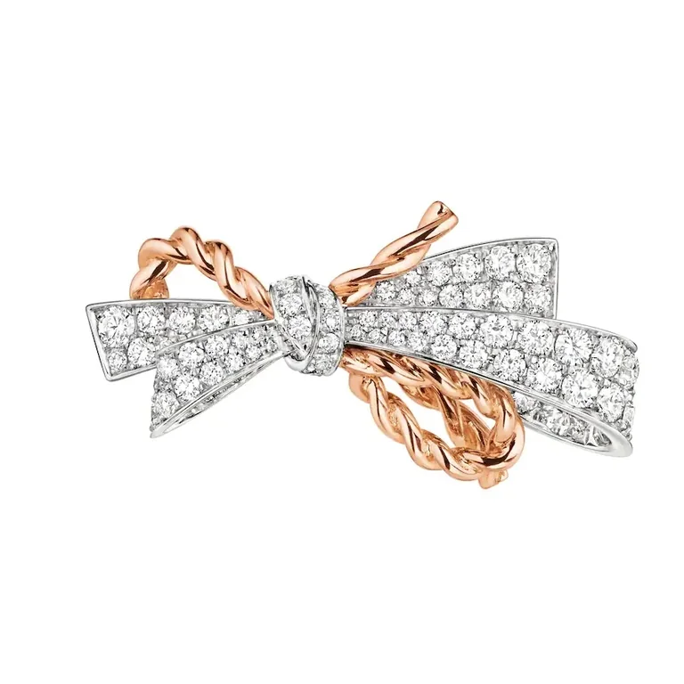 Chaumet Insolence Ring 082939 White Gold Rose Gold Diamonds 1