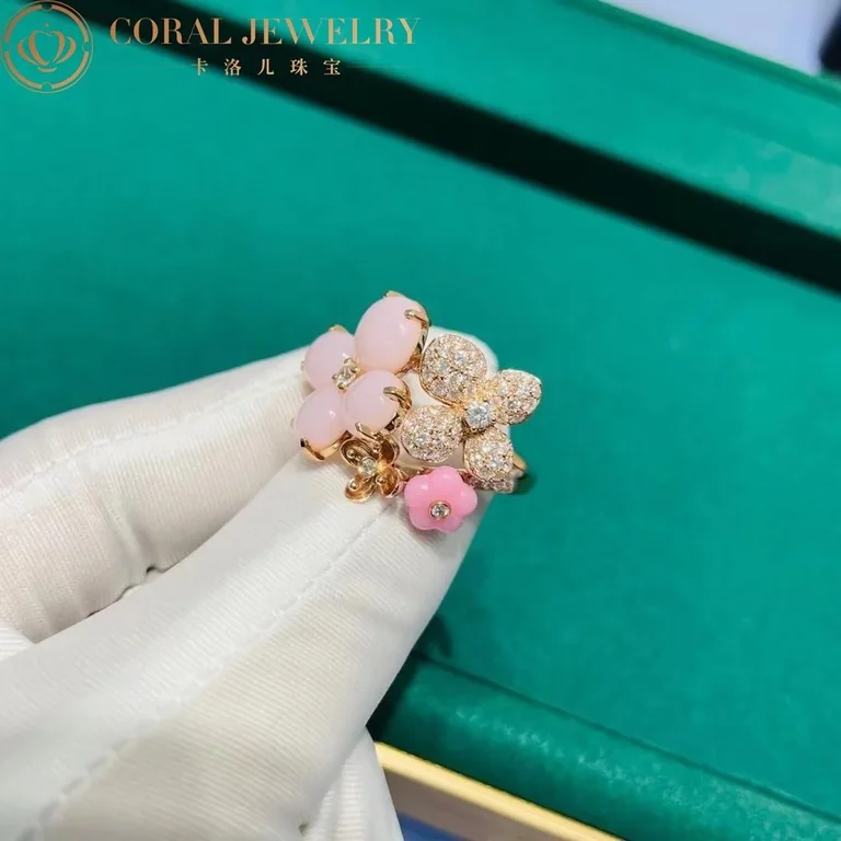 Chaumet Hortensia Opal 082787, Sapphire and White Diamonds Ring 8