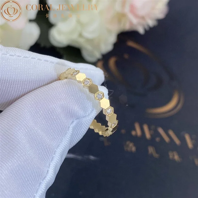 Chaumet Bee My Love Ring 081932 Yellow gold diamonds 2.5 mm 5