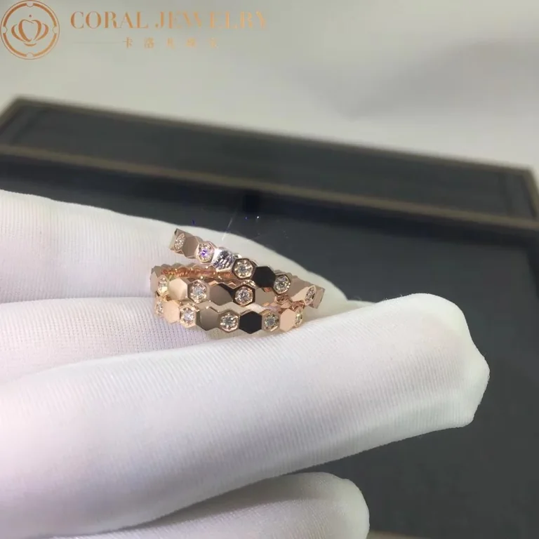 Chaumet Bee My Love Ring 081933 Rose gold diamonds, 2.5mm 7