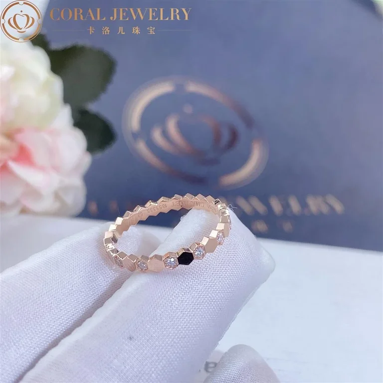 Chaumet Bee My Love Ring 081933 Rose gold diamonds, 2.5mm 3