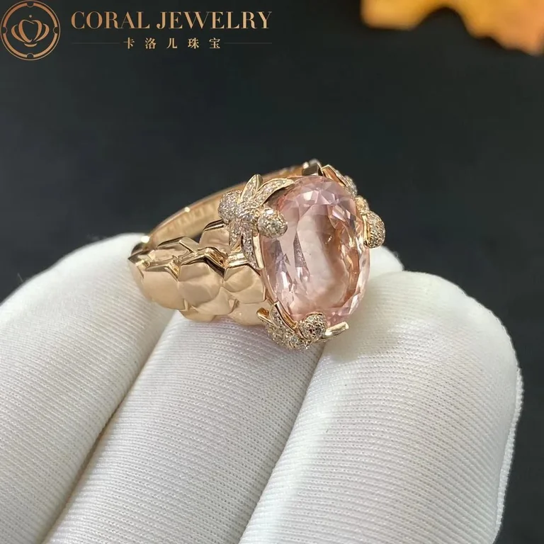 Chaumet Bee My Love Exquises Ring 083933 Rose Gold, Morganite, Diamonds 2