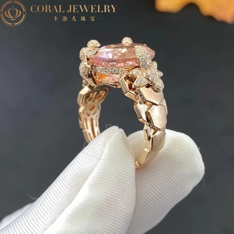 Chaumet Bee My Love Exquises Ring 083933 Rose Gold, Morganite, Diamonds 4