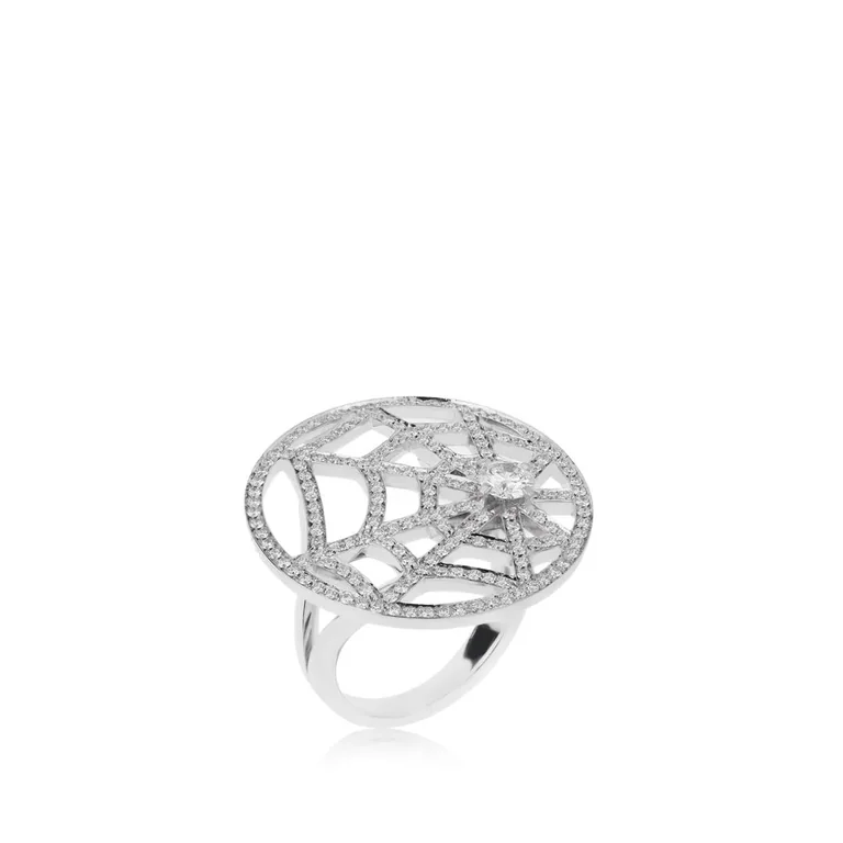 Chaumet Attrape Moi White Gold Diamond Ring Coral 11
