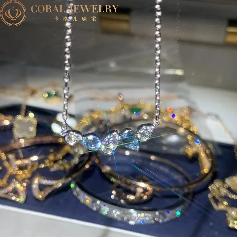 Chaumet Jos�phine Ronde D?aigrettes Necklace 084379 White Gold, Aquamarines, Diamonds 4