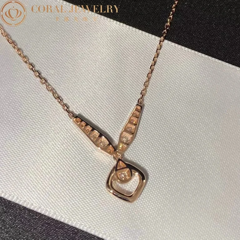 Chaumet 082671 Josephine Eclat Floral pink gold and diamond pendant 4