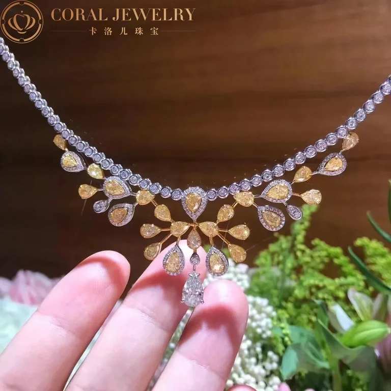 Chaumet 083103-1 Joséphine Aigrette Impériale Necklace White Gold,Yellow Diamonds 3