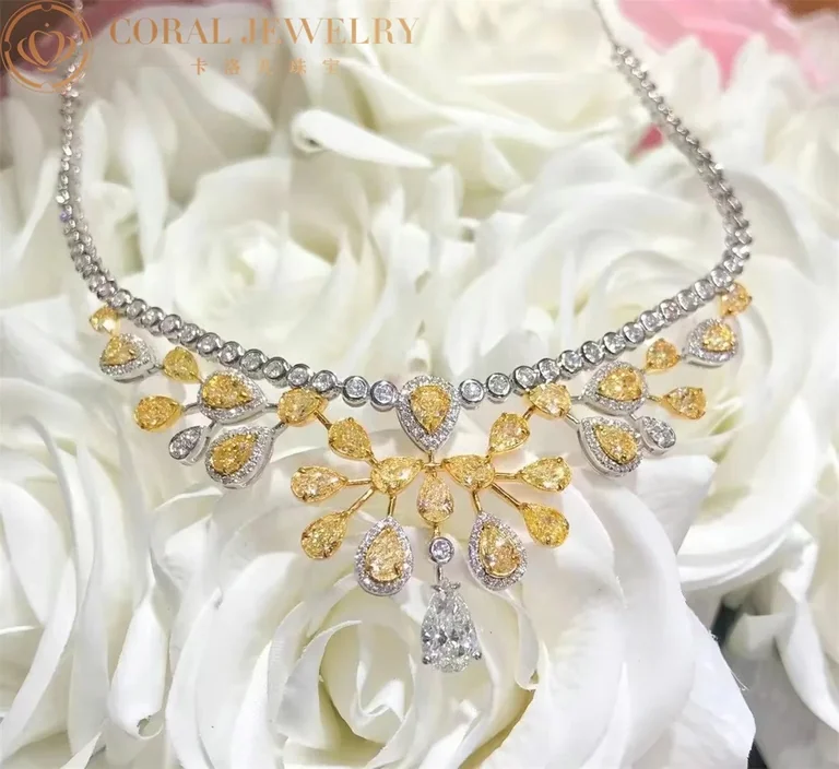 Chaumet 083103-1 Joséphine Aigrette Impériale Necklace White Gold,Yellow Diamonds 4