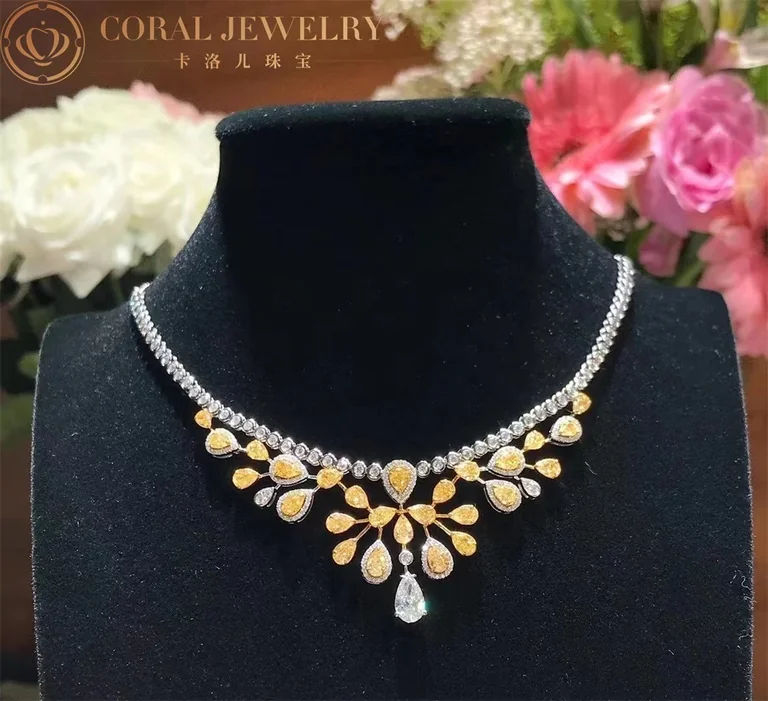 Chaumet 083103-1 Joséphine Aigrette Impériale Necklace White Gold,Yellow Diamonds 5
