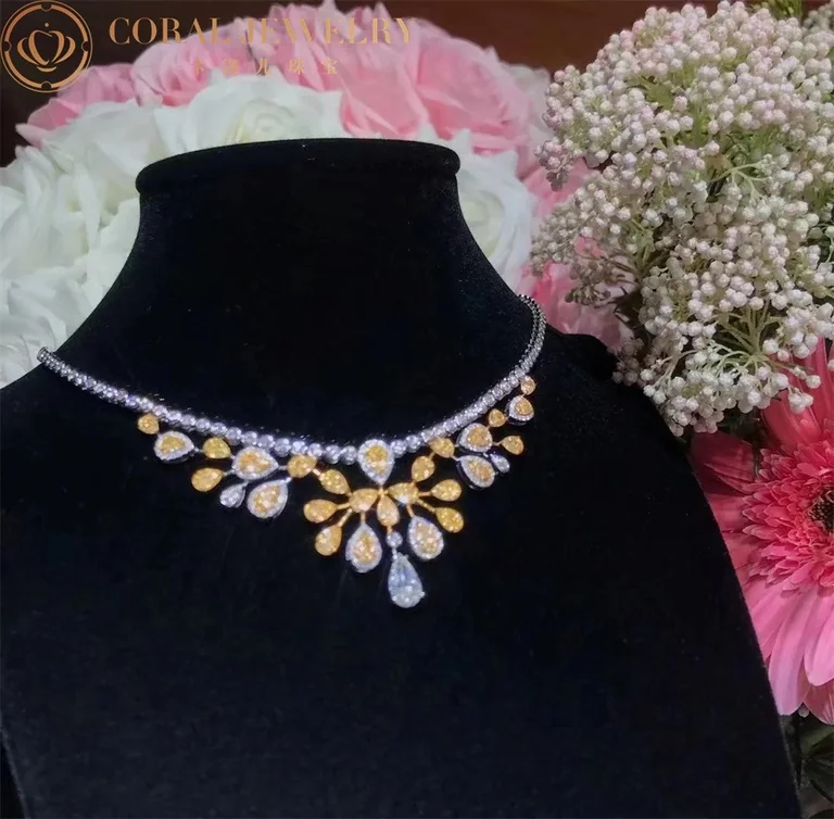 Chaumet 083103-1 Joséphine Aigrette Impériale Necklace White Gold,Yellow Diamonds 8