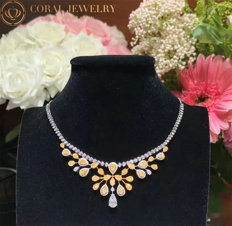 Chaumet 083103-1 Joséphine Aigrette Impériale Necklace White Gold,Yellow Diamonds 11