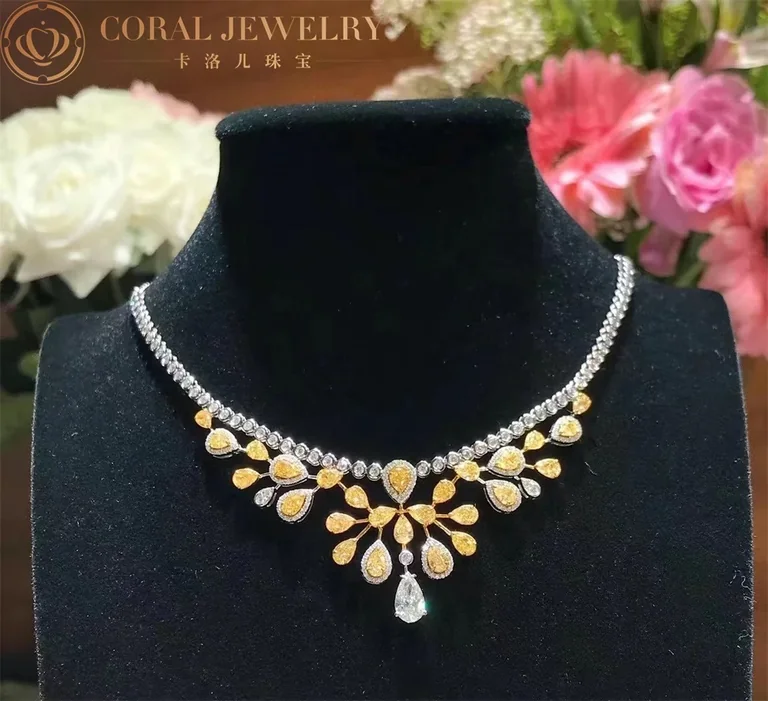 Chaumet 083103-1 Joséphine Aigrette Impériale Necklace White Gold,Yellow Diamonds 12