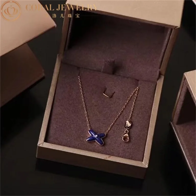 Chaumet Jeux de Liens 082931 pendant, rose gold, lapis lazuli, diamond 5