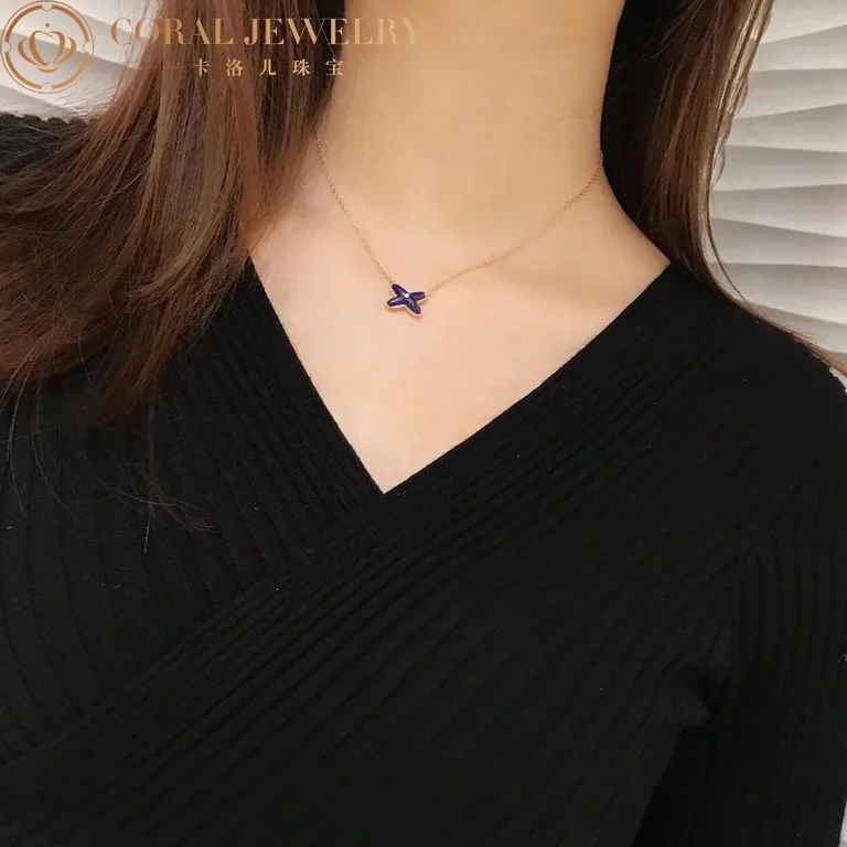 Chaumet Jeux de Liens 082931 pendant, rose gold, lapis lazuli, diamond 6