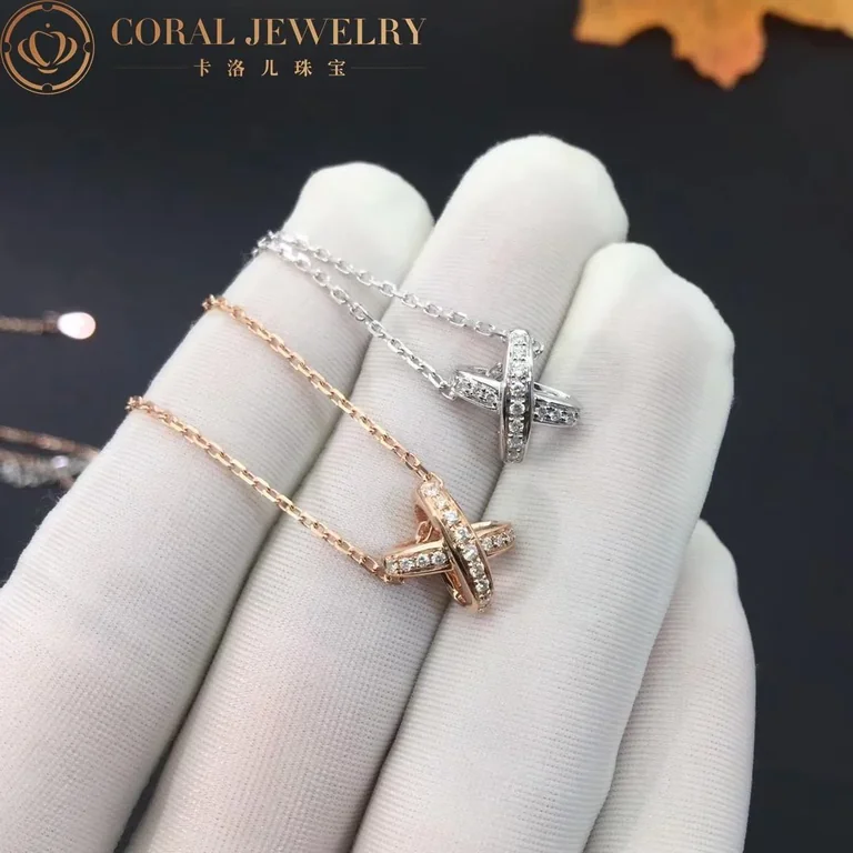 Chaumet Jeux De Liens Pendant 082215 White Gold Diamonds 6
