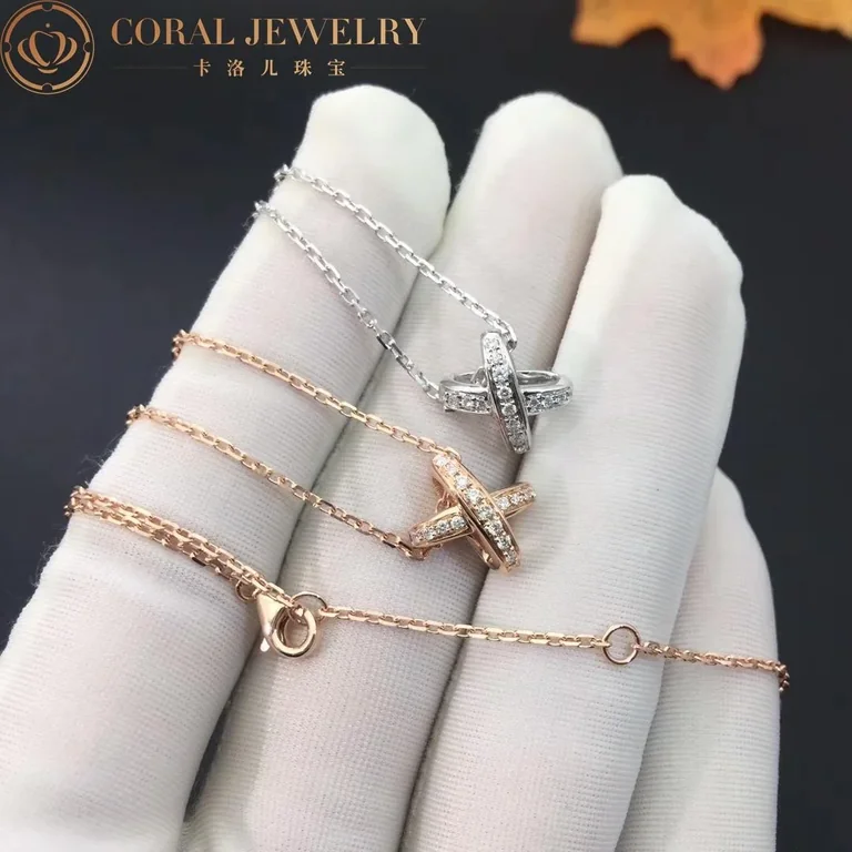 Chaumet Jeux De Liens Pendant 082215 White Gold Diamonds 4