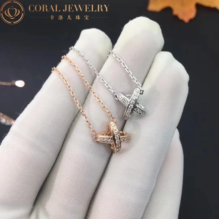 Chaumet Jeux De Liens Pendant 082215 White Gold Diamonds 3