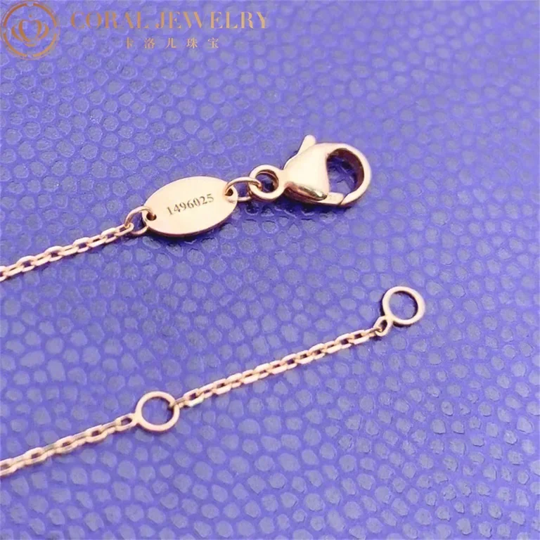 Chaumet Jeux De Liens Pendant 082996 Rose gold pink opal diamond 7