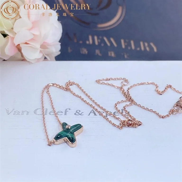 Chaumet Jeux De Liens Pendant 083969 Rose Gold Malachite Diamond 7
