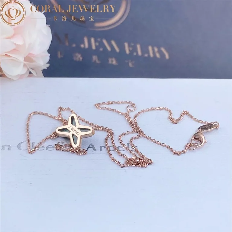 Chaumet Jeux De Liens Pendant 083969 Rose Gold Malachite Diamond 6
